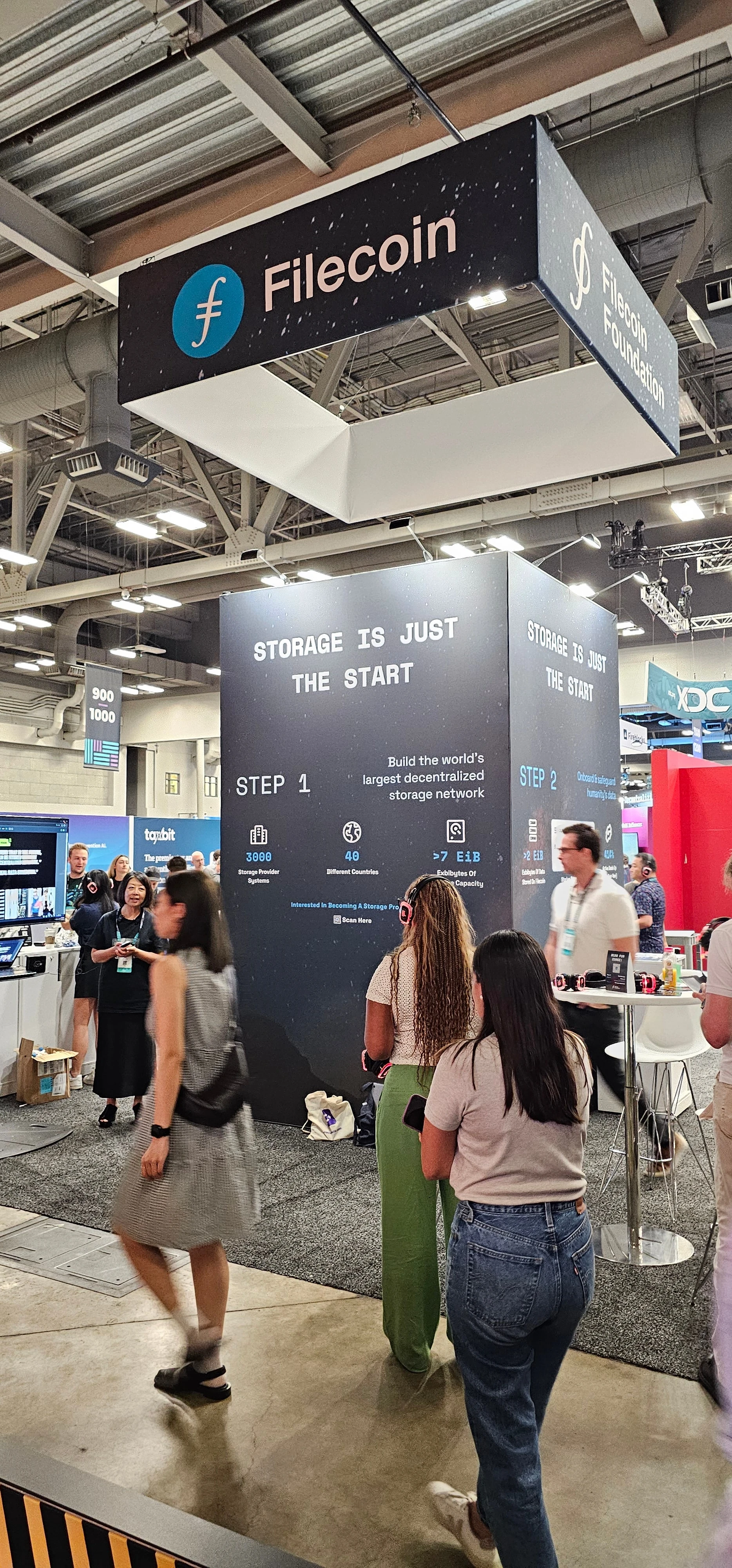 Filecoin Master Plan booth at Consensus