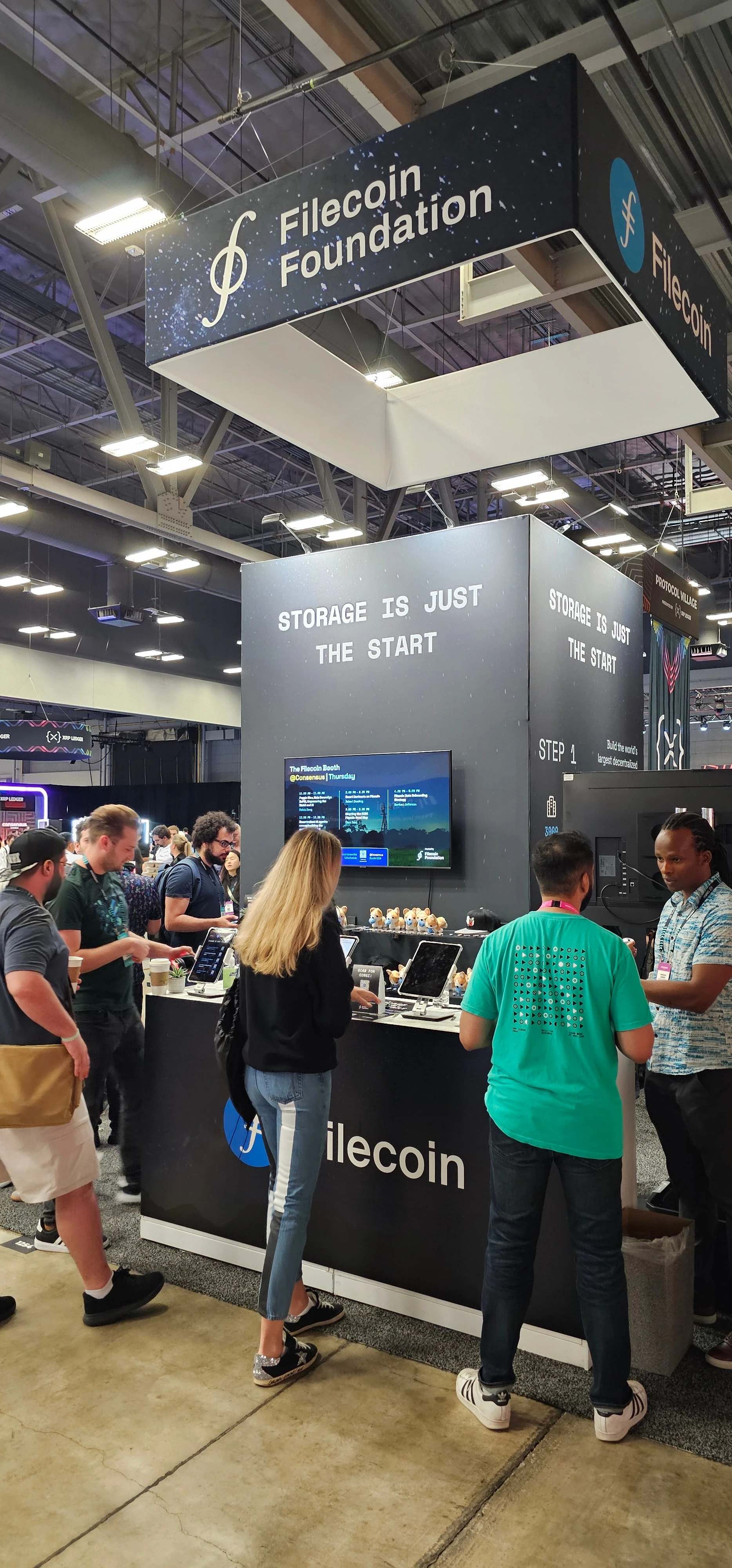 Filecoin Master Plan booth at Consensus