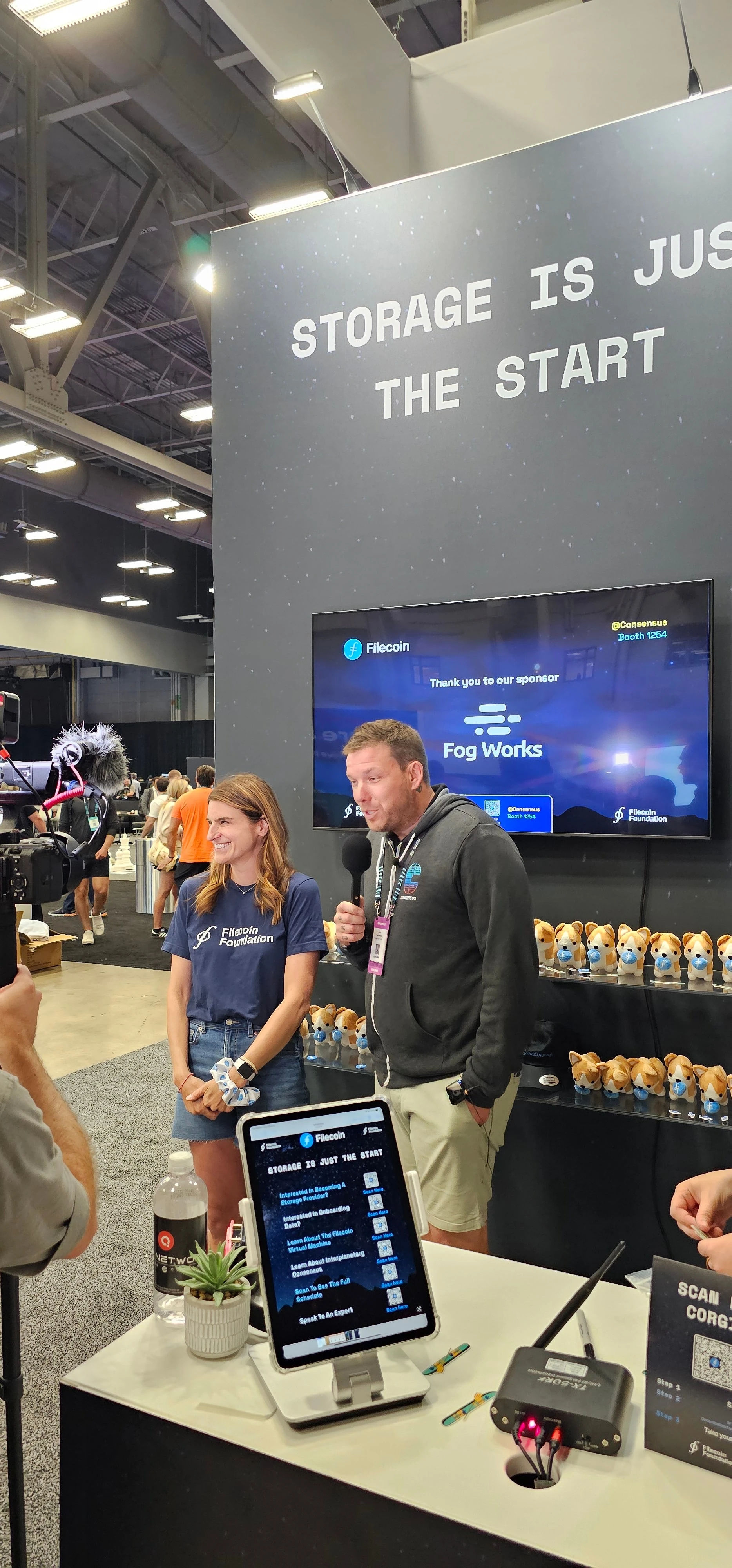 Filecoin Master Plan booth at Consensus