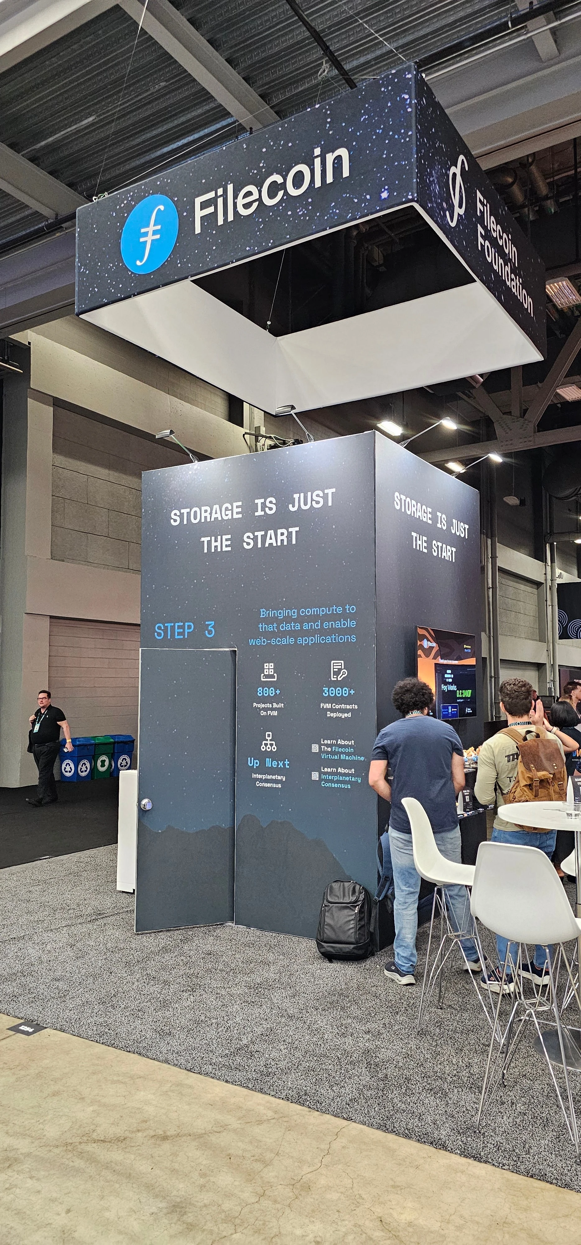 Filecoin Master Plan booth at Consensus