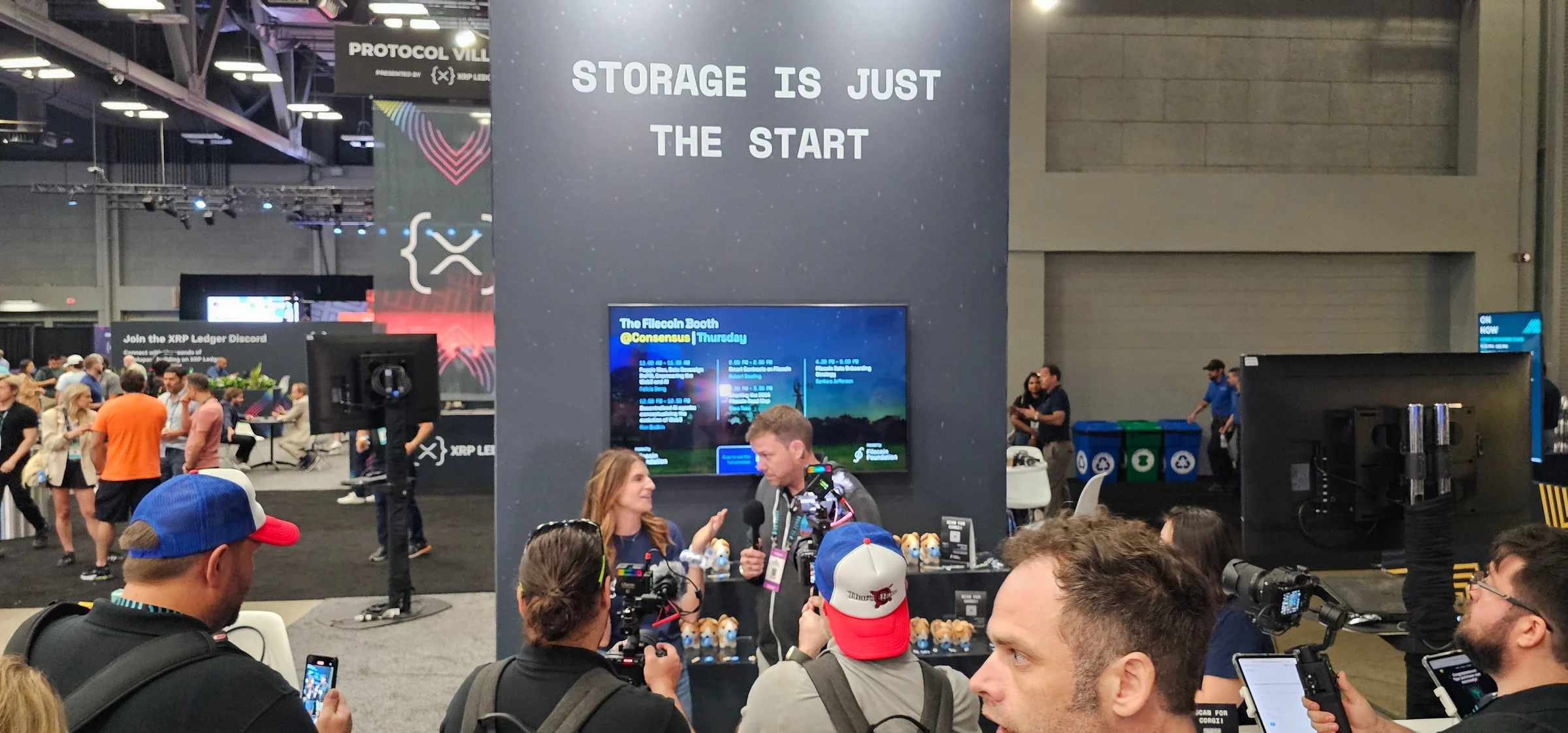 Filecoin Master Plan booth at Consensus