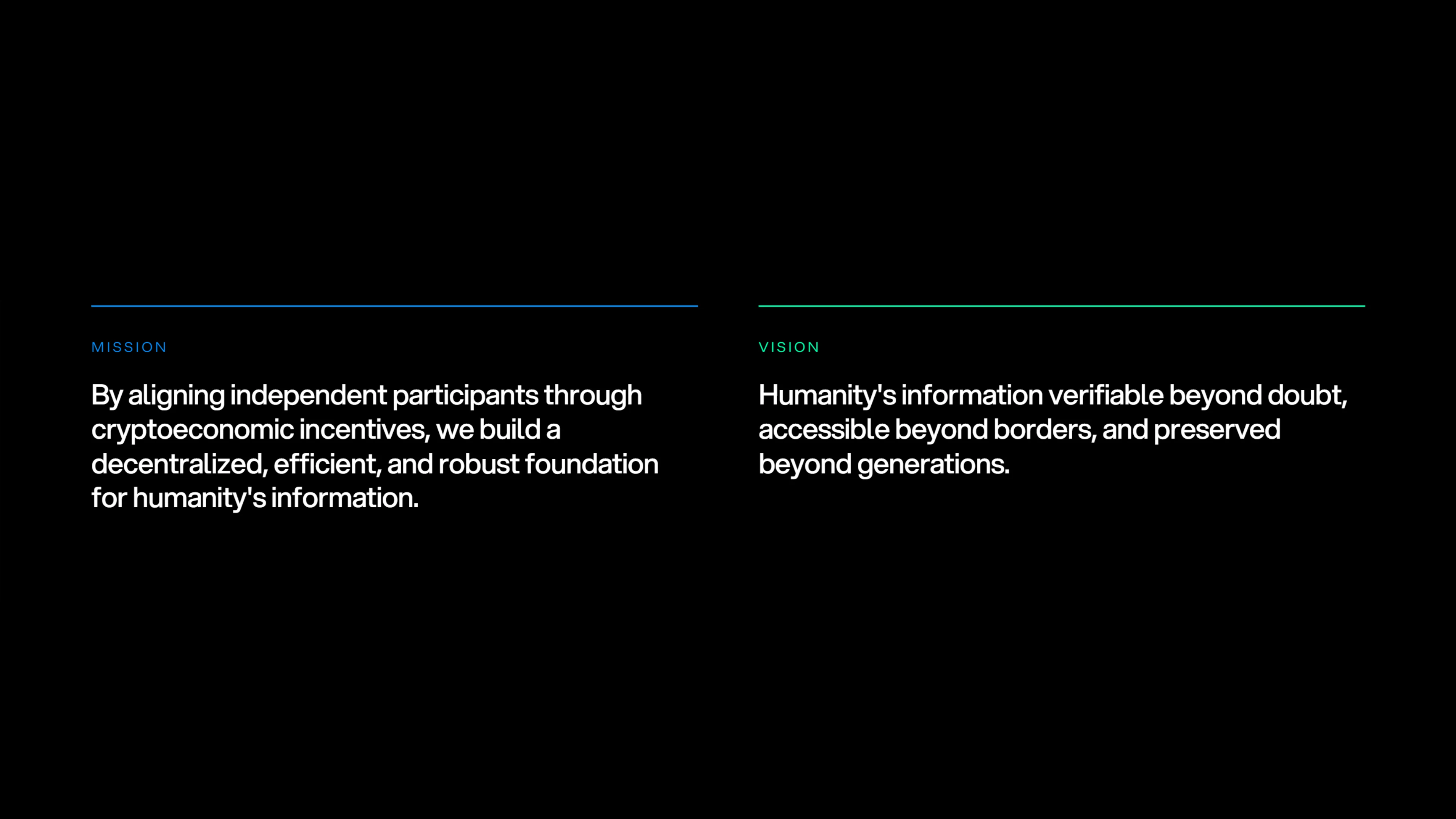 Brand strategy — Mission and Vision