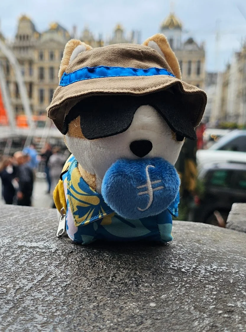 Filecoin Corgi plush collectible
