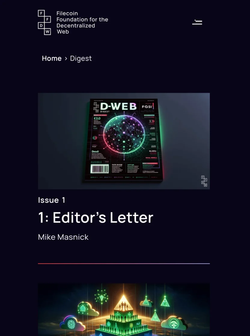 DWeb Digest magazine cover