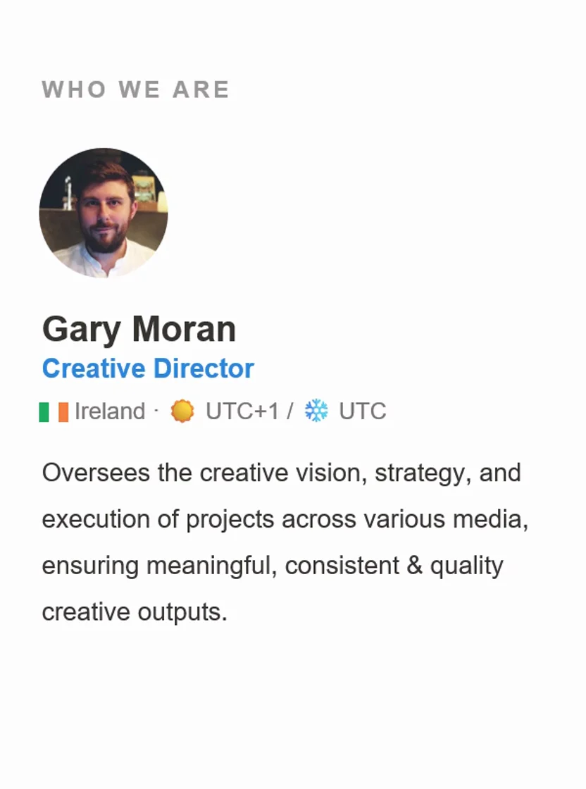 Gary Moran, Creative Director — from the Filecoin Foundation creative team hub